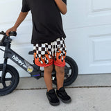 Kids' Flame Checker Mesh Shorts