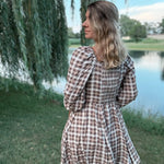 Fall Tartan Mini Dress In Loom