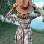 Fall Tartan Mini Dress In Loom