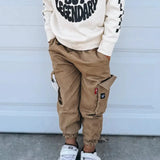 Khaki Toddler Cargo Pants