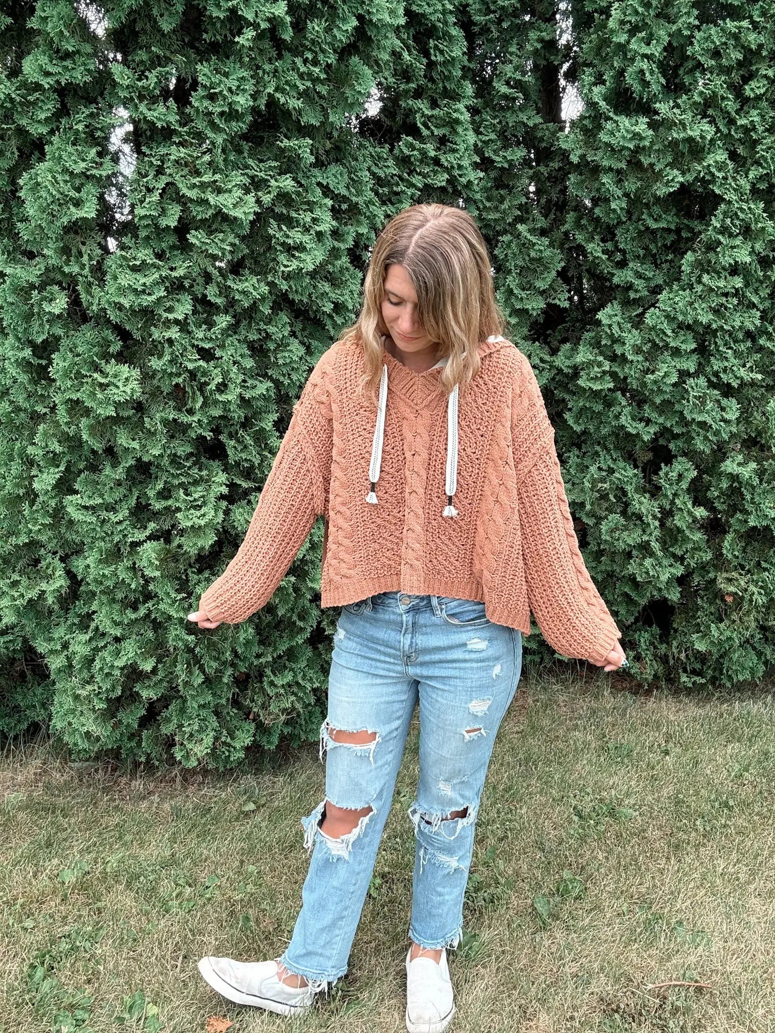 Mustard Boho Hoodie Zenana