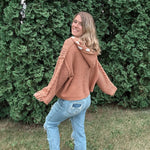 Mustard Boho Hoodie Zenana