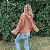Mustard Boho Hoodie Zenana