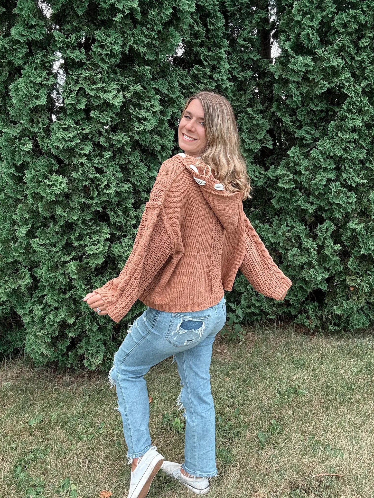 Mustard Boho Hoodie Zenana