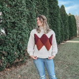 Stone Argyle Sweater
