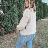 Stone Argyle Sweater