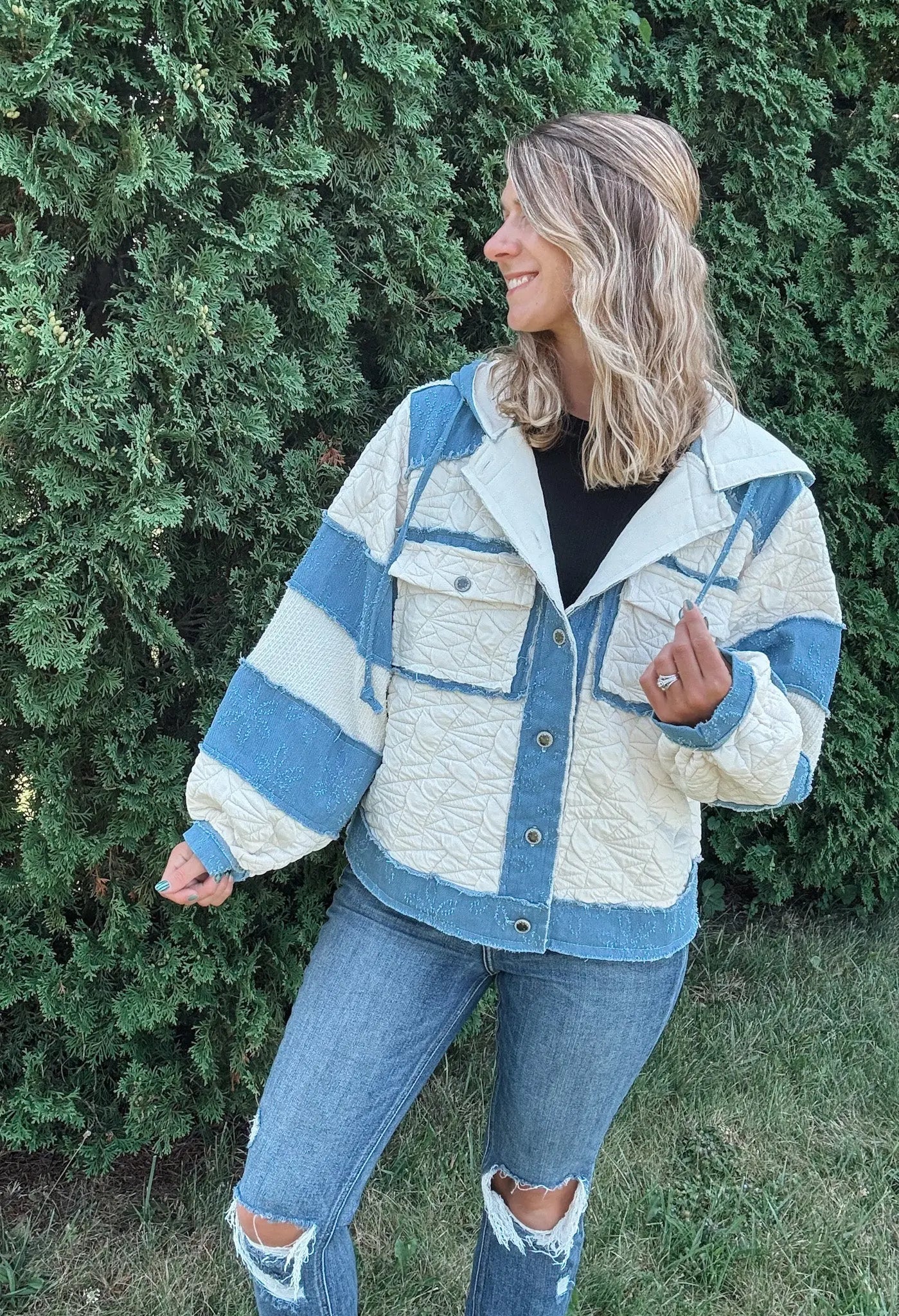 Vintage Oversized Quilted Jacket POL