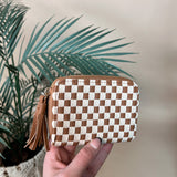 Camel Checkered Wallet