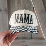 Checkered Mama Trucker Hat