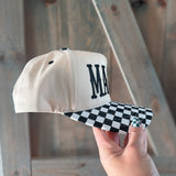 Checkered Mama Trucker Hat