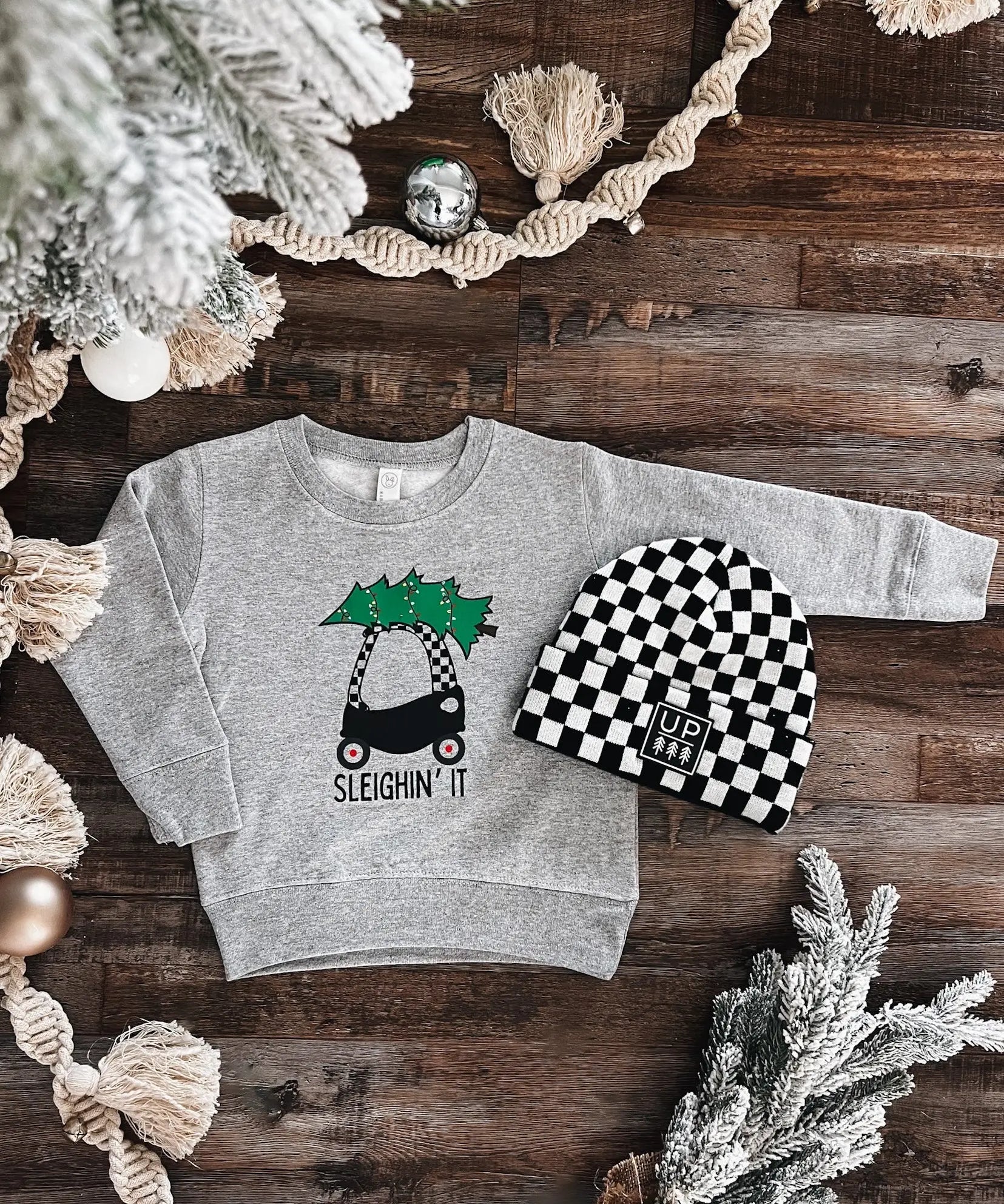 Sleighin' It Crewneck Raising Brave