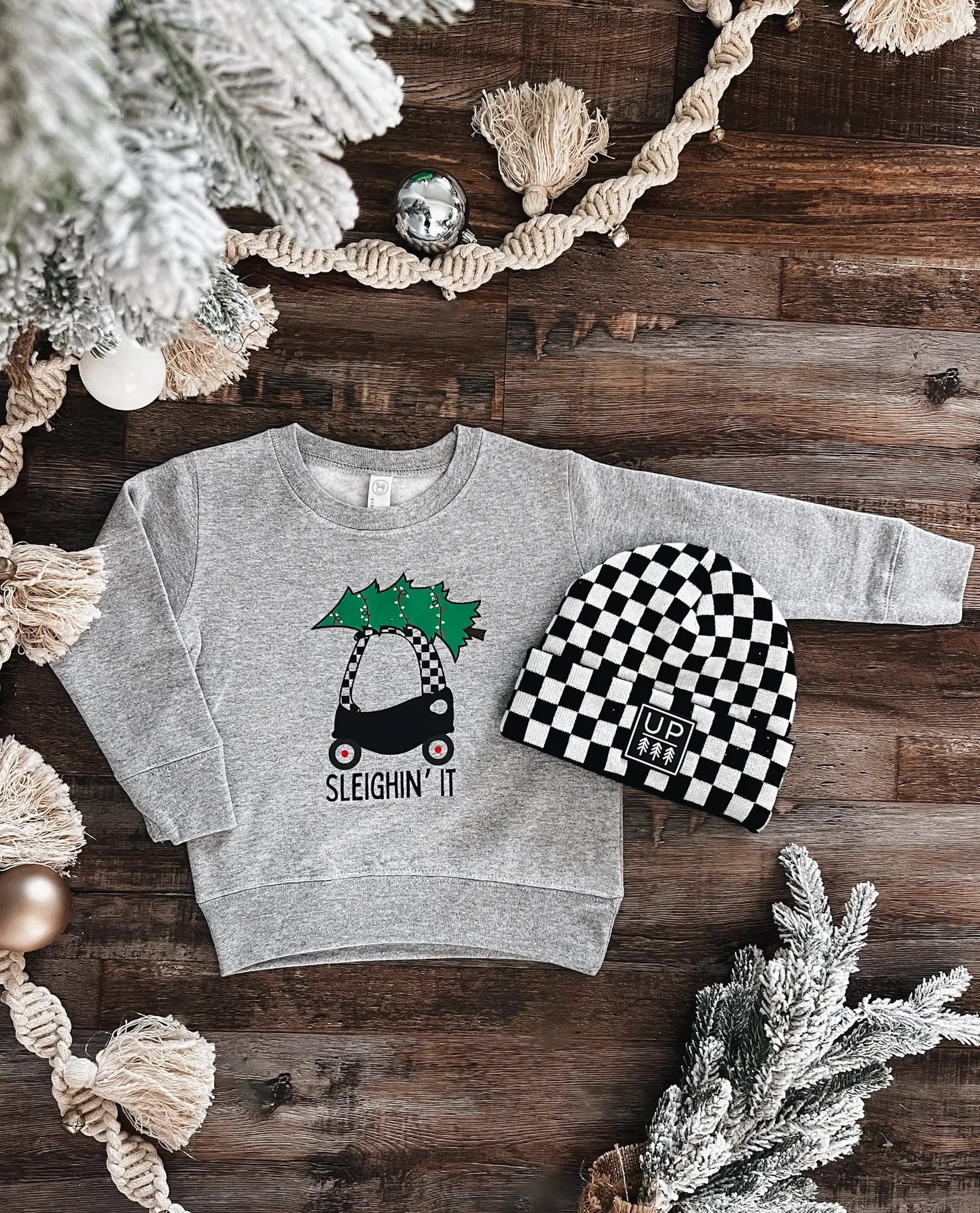 Sleighin' It Crewneck Raising Brave