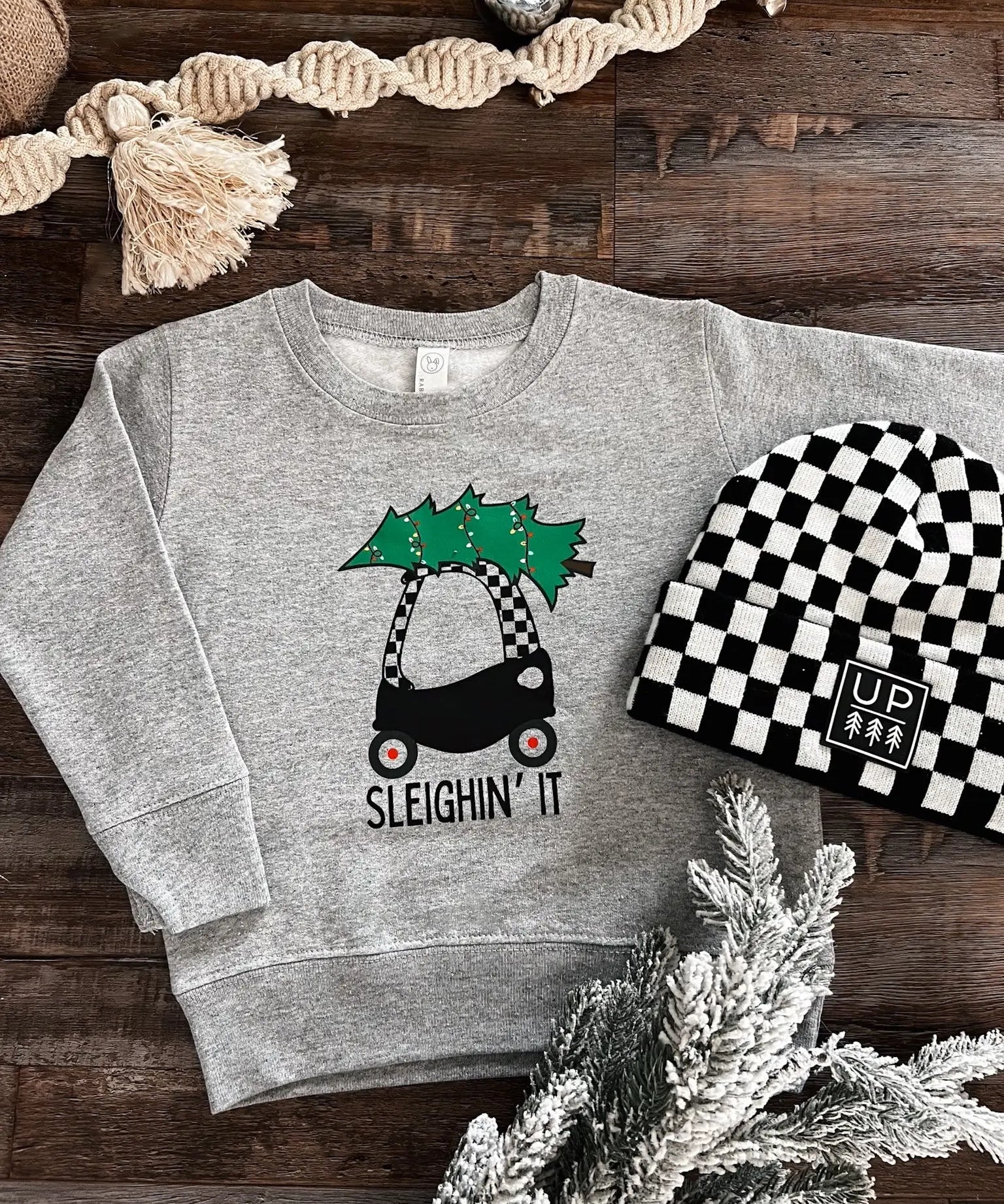 Sleighin' It Crewneck Raising Brave