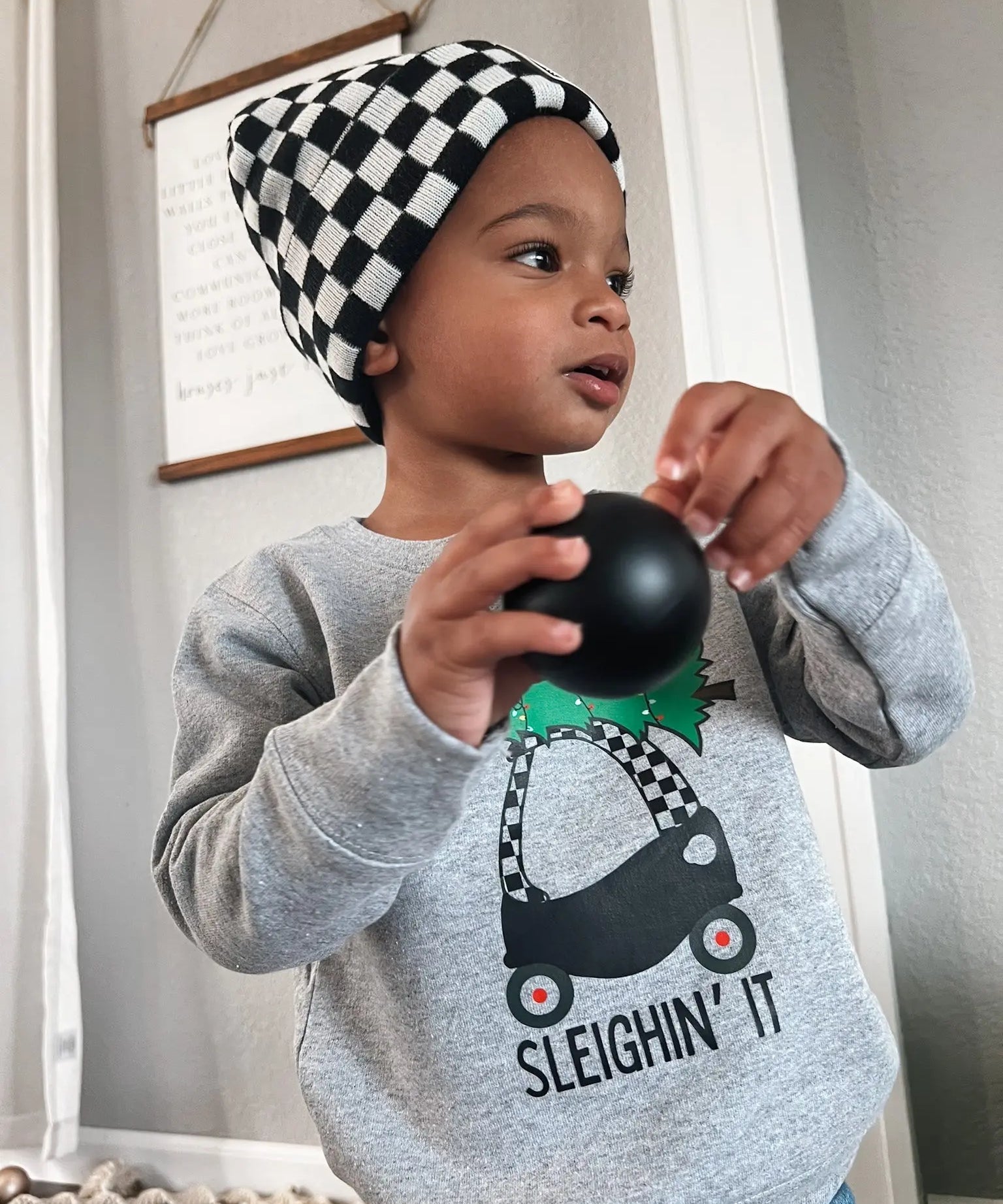 Sleighin' It Crewneck Raising Brave