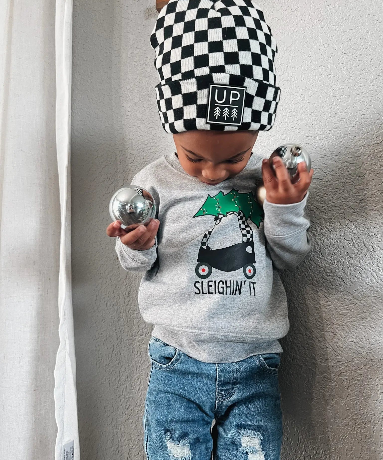 Sleighin' It Crewneck Raising Brave