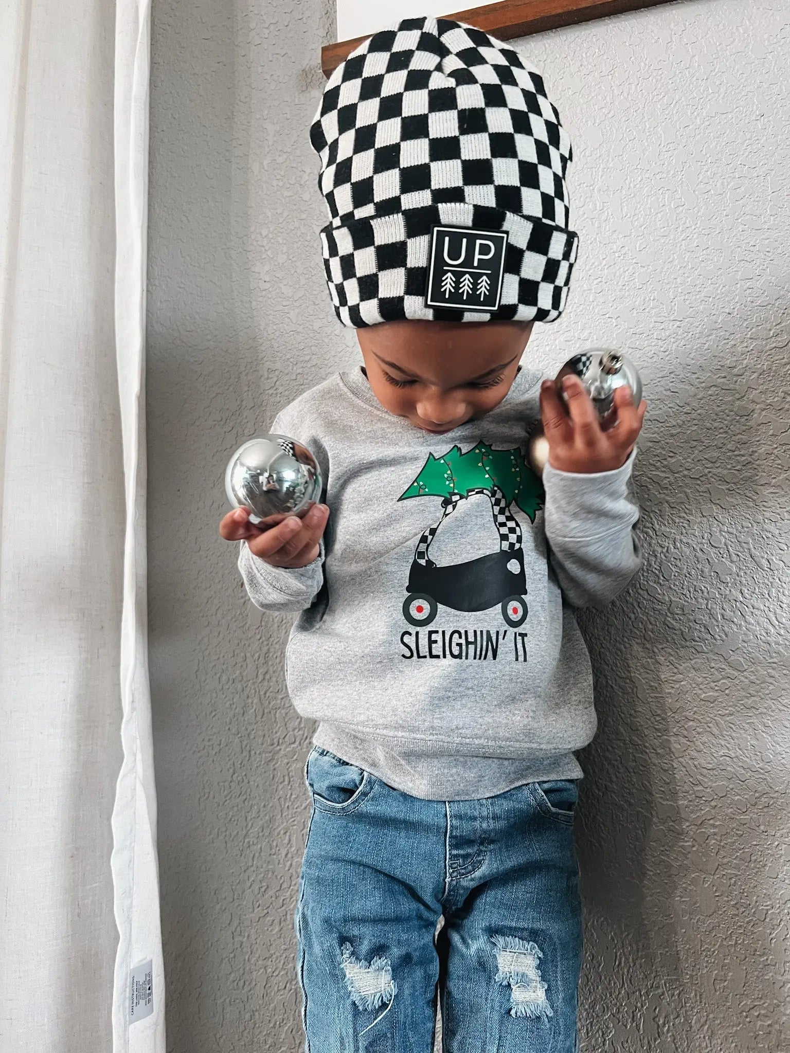 Sleighin' It Crewneck Raising Brave