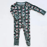 Festive Bears Green Bamboo