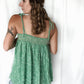 Boho Smocked Tie Tank