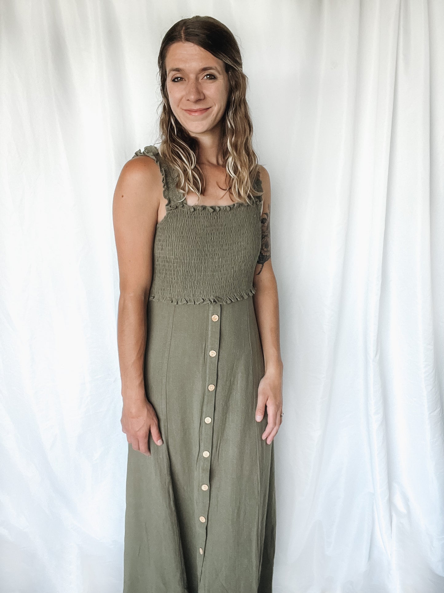 Meadow Breeze Button Maxi