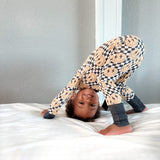 Smiley Check Bamboo Romper