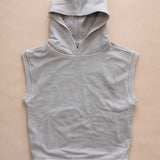 Classic Vintage-Wash Sleeveless Hoodie