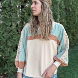 Lace French Terry Top