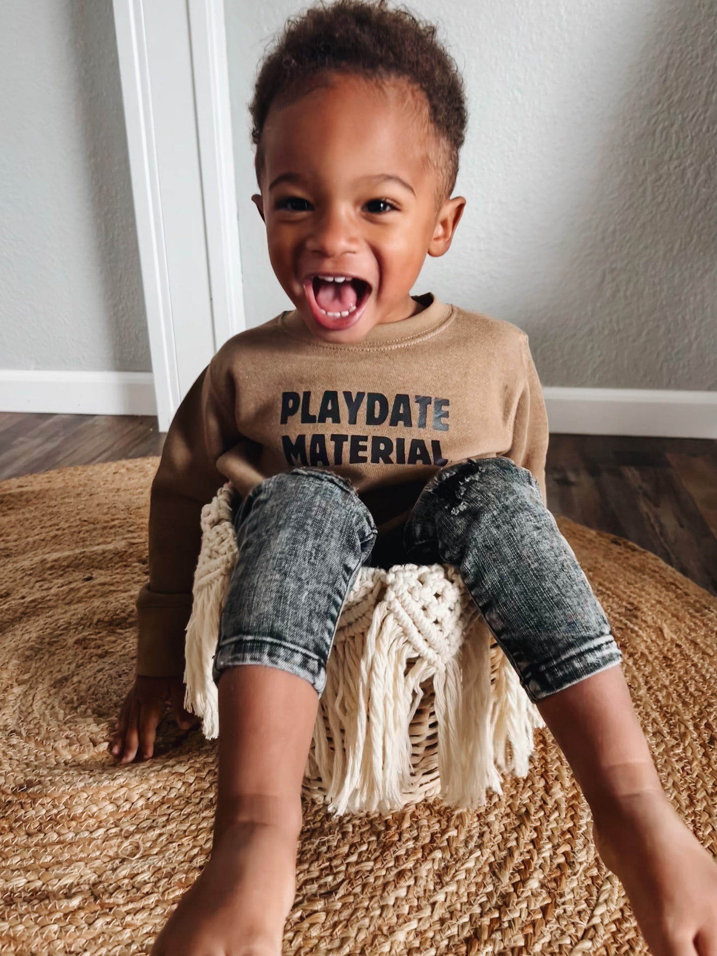 Playdate Material Crewneck