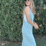 Blue Acid Washed Thermal Jumpsuit