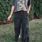 Tiered Wide Leg Pants