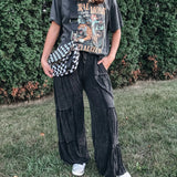 Tiered Wide Leg Pants