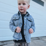 Classic Distressed Denim Jacket