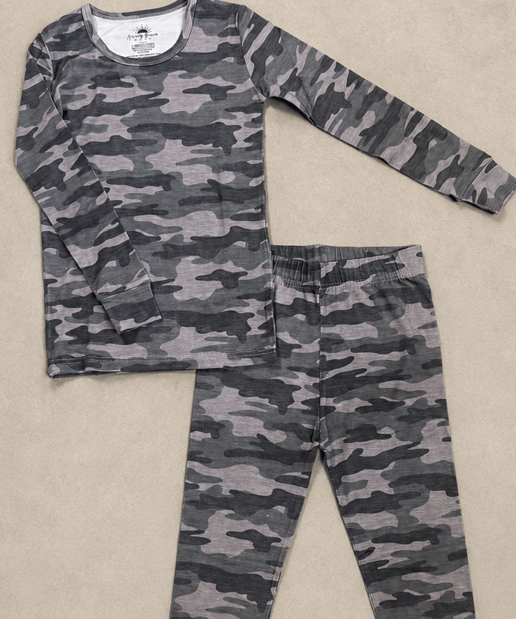 Bamboo Romper Brave Camo Bamboo Set Raising Brave Boutique