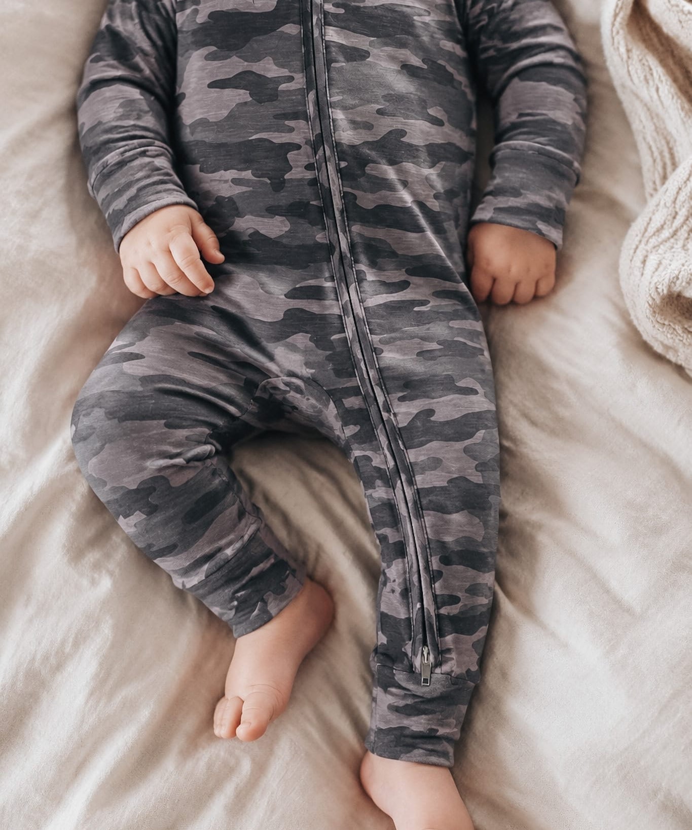 Bamboo Romper Brave Camo Bamboo Romper Raising Brave Boutique