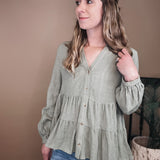 Open Book Tiered Blouse