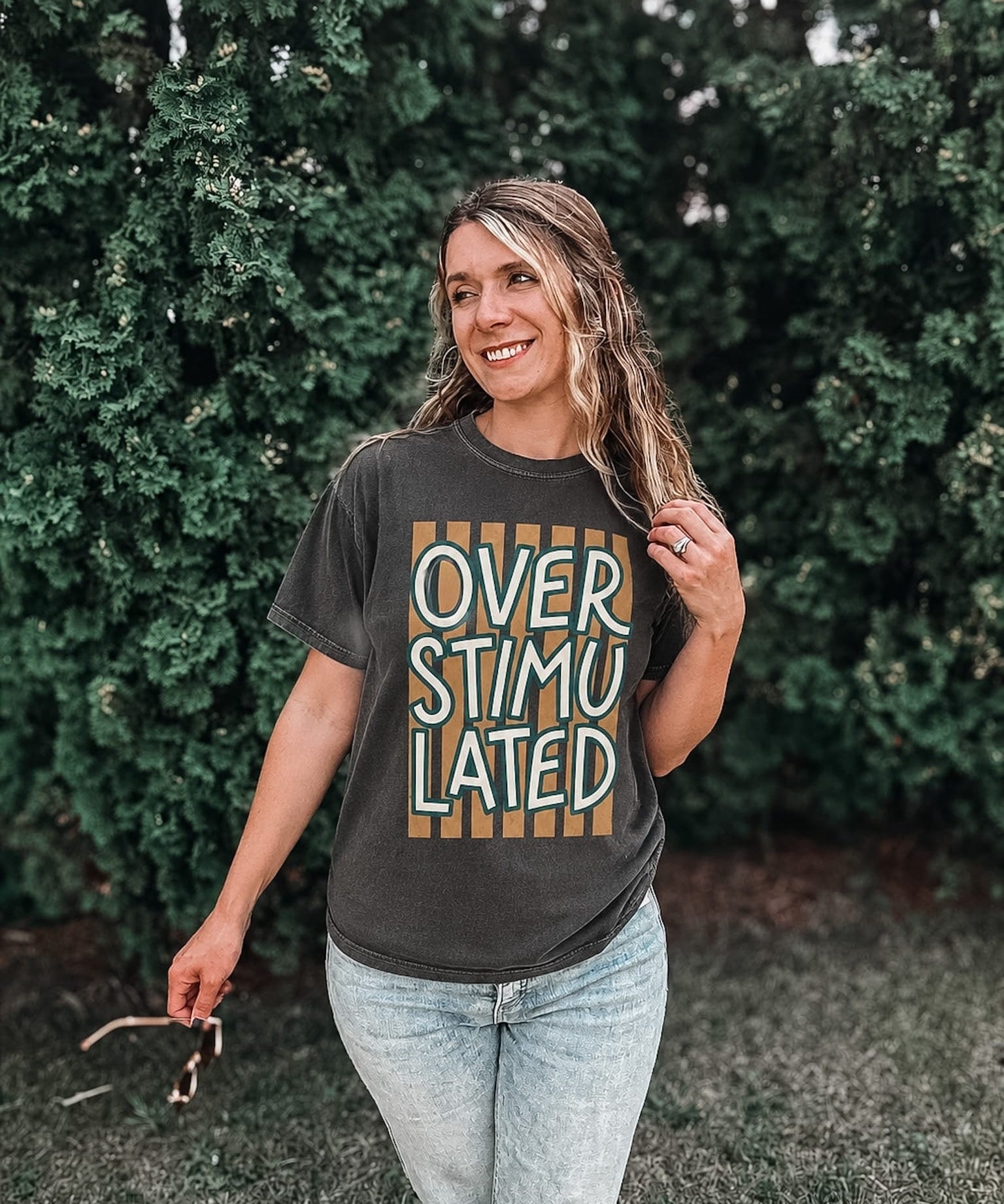 Women's Tees Overstimulated Trendy Tee Raising Brave Boutique