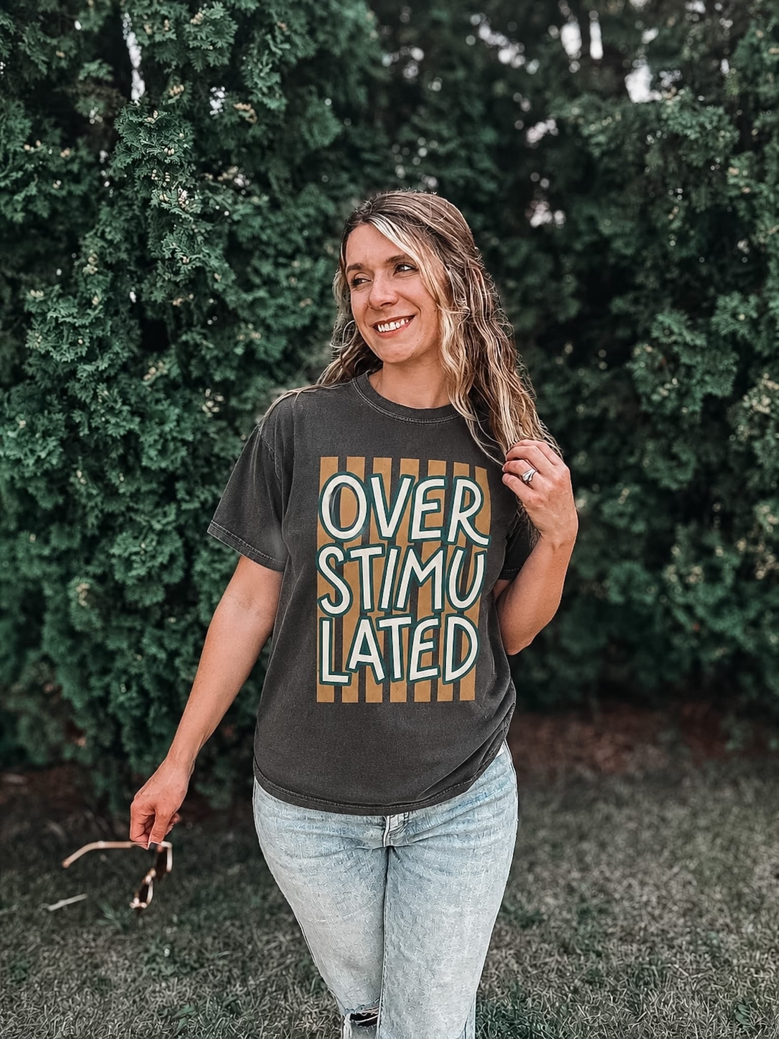 Women's Tees Overstimulated Trendy Tee Raising Brave Boutique
