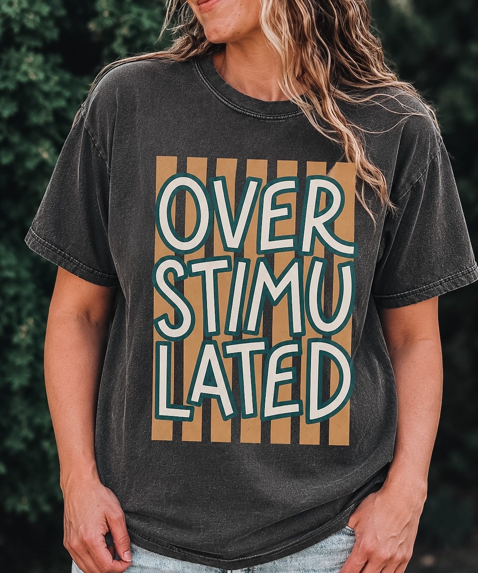 Women's Tees Overstimulated Trendy Tee Raising Brave Boutique