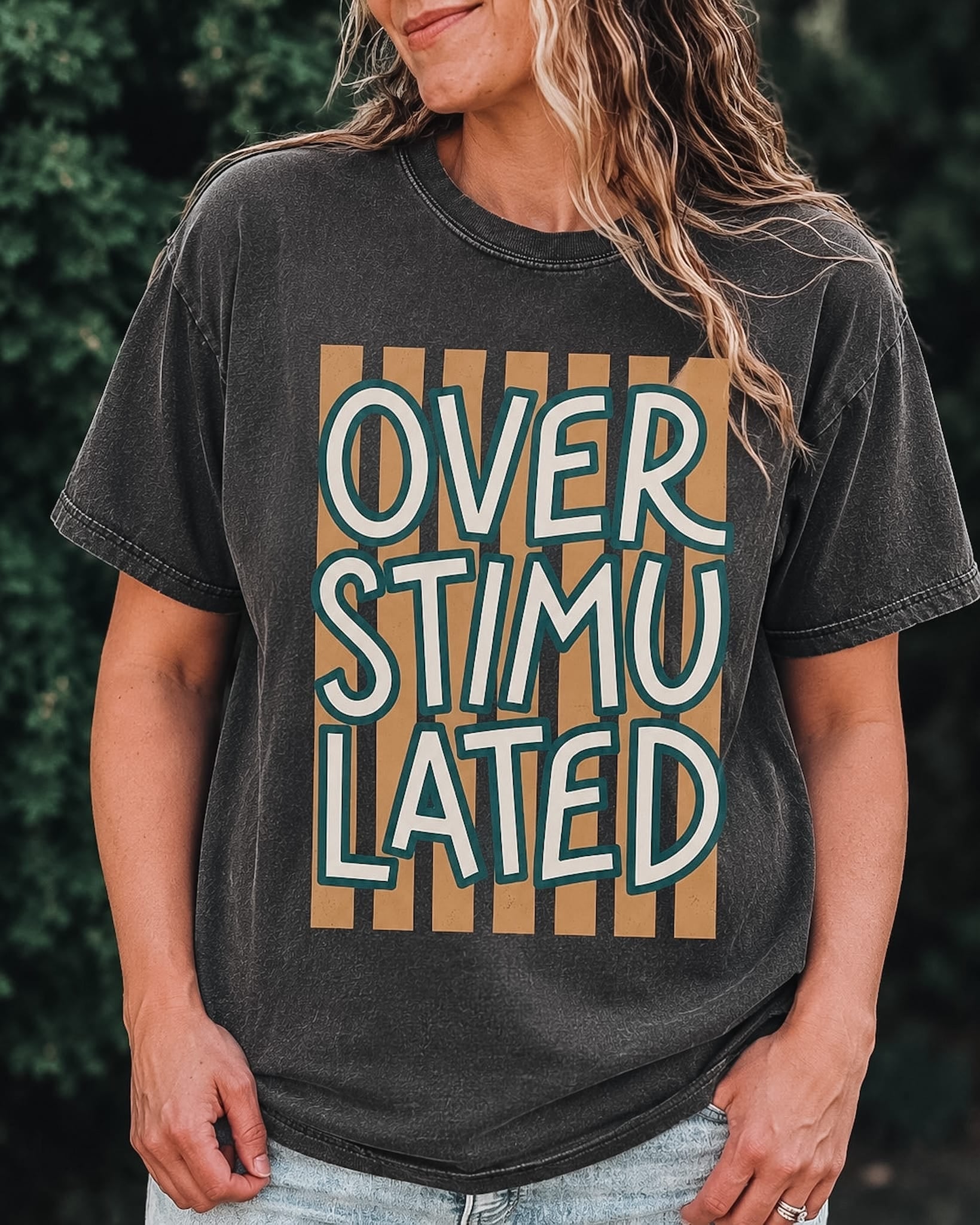 Women's Tees Overstimulated Trendy Tee Raising Brave Boutique