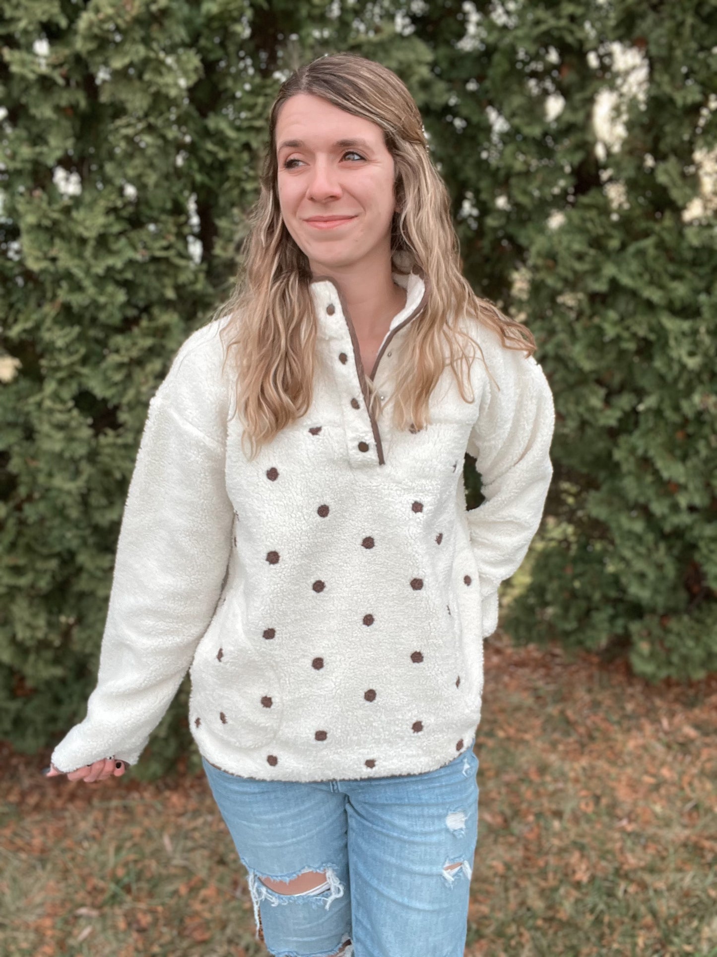 Cozy Polka Dot Pullover