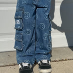 baby pants Smiley Face Baggy Denim Raising Brave Boutique