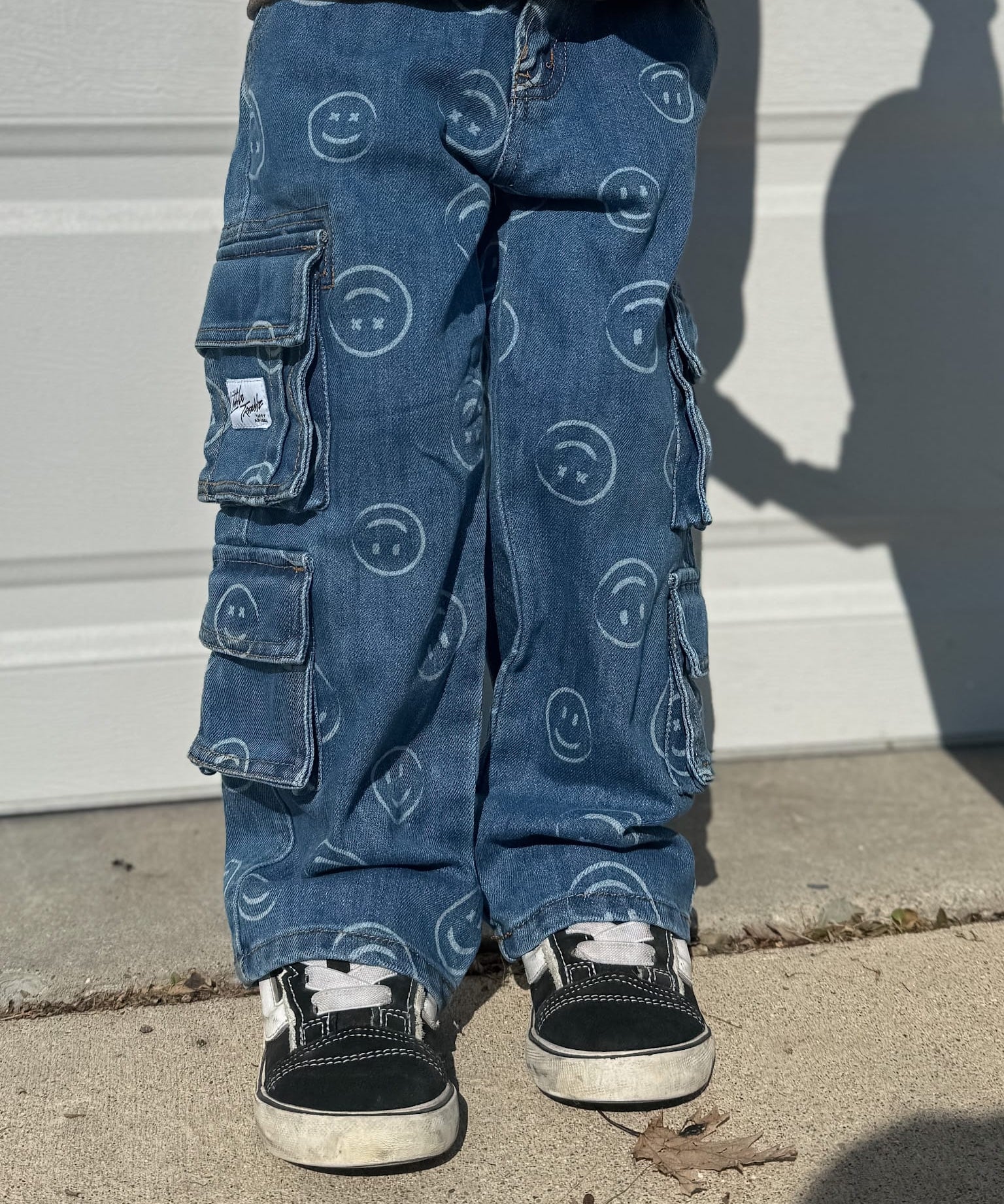baby pants Smiley Face Baggy Denim Raising Brave Boutique