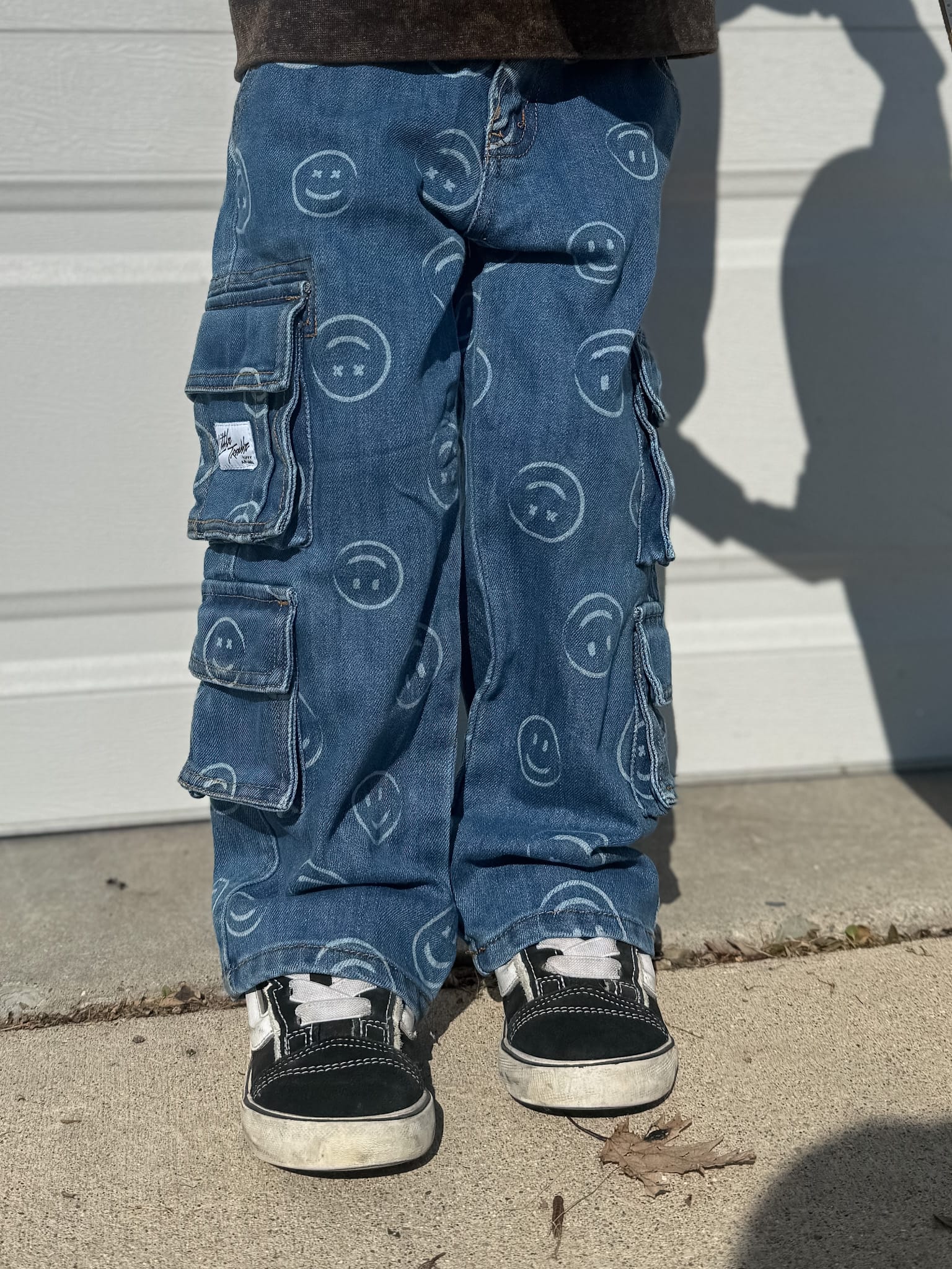 baby pants Smiley Face Baggy Denim Raising Brave Boutique