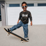 Baby Crewneck Feral Mineral Wash Crewneck Raising Brave Boutique