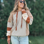 Sweatshirt The Pumpkin Spice Patchwork Hoodie Raising Brave Boutique