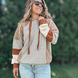 Sweatshirt The Pumpkin Spice Patchwork Hoodie Raising Brave Boutique