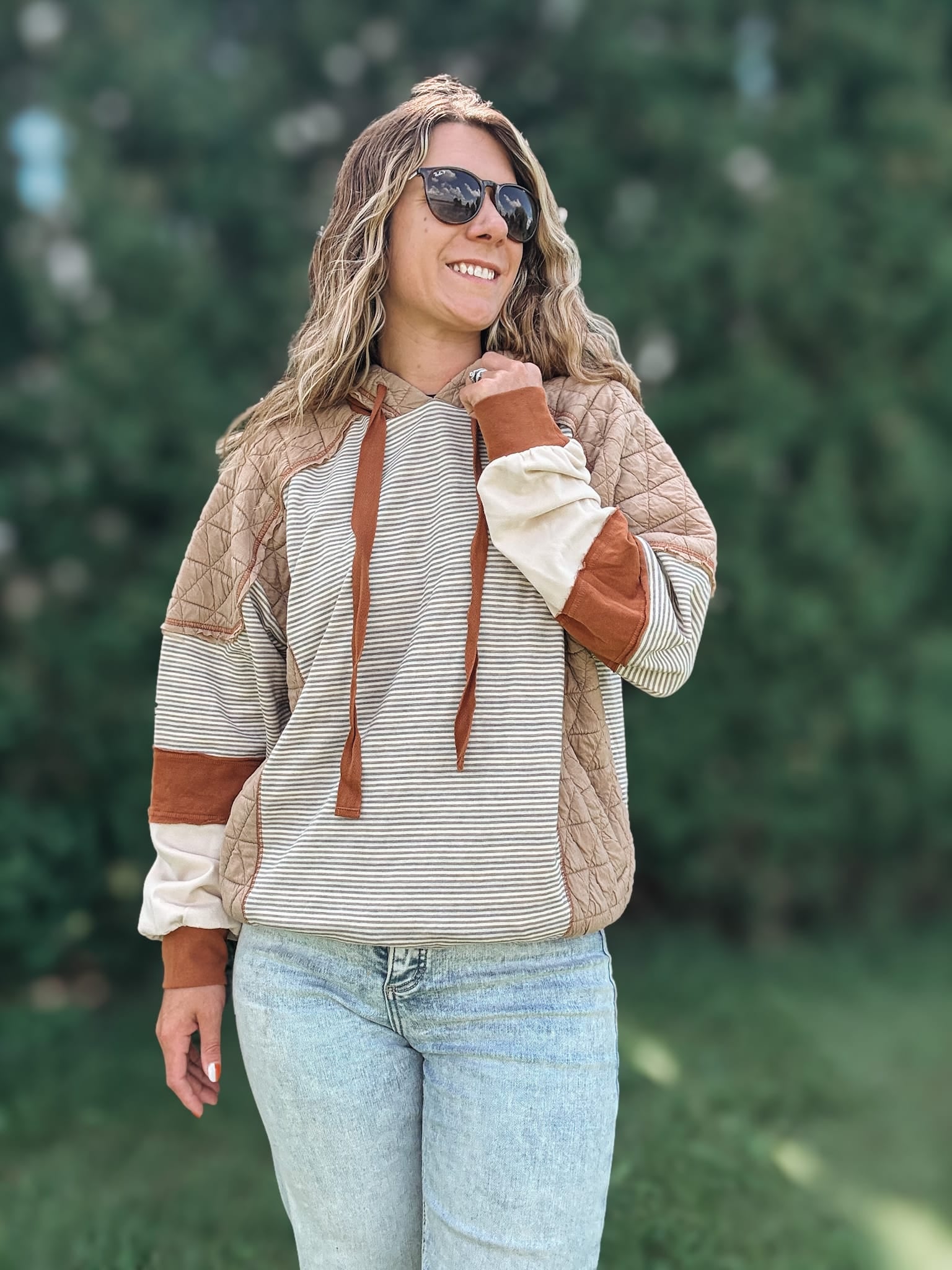 Sweatshirt The Pumpkin Spice Patchwork Hoodie Raising Brave Boutique