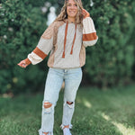 Sweatshirt The Pumpkin Spice Patchwork Hoodie Raising Brave Boutique