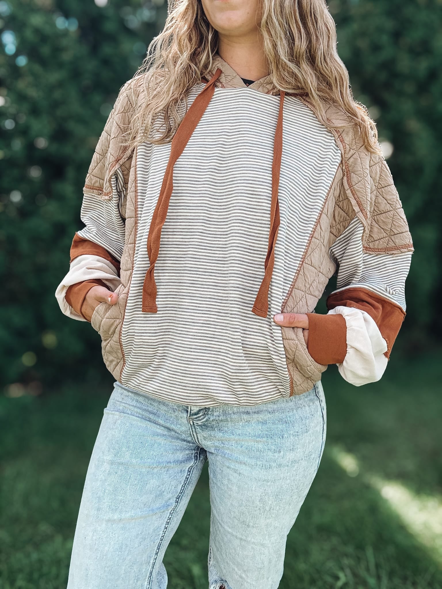 Sweatshirt The Pumpkin Spice Patchwork Hoodie Raising Brave Boutique
