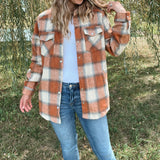 Pumpkin Plaid Shacket