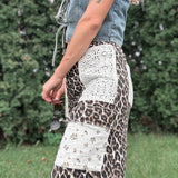 Leopard Print Vintage Pants